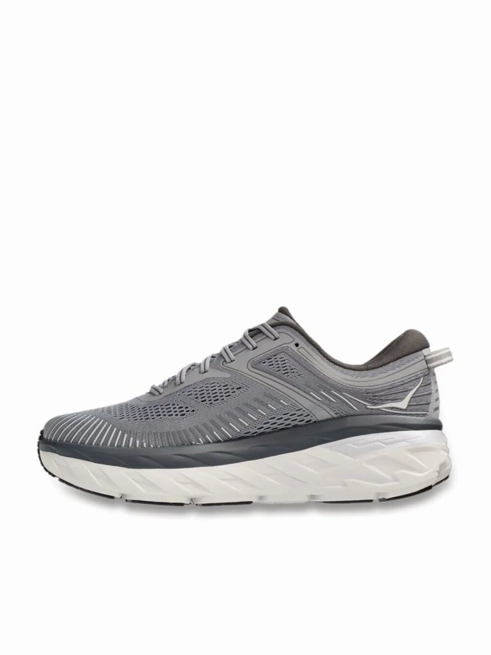 Hoka One One Men's Dark Gray Dove Bondi 7 Athletic Running Shoes Size 10.52EE